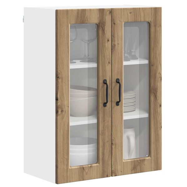 vidaXL Mobile da cucina con porta Rovere artigianale 60 x 31 x 80 cm