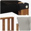 vidaXL Set di divani da esterno 3 pcs Grigio Naturale e Chiaro