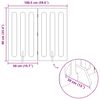 vidaXL Recinto pieghevole per animali 2 pcs Bianco 100,5 x 38 x 90 cm