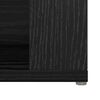 vidaXL Credenza Rovere Nero 100 x 30 x 59,5 cm Legno multistrato