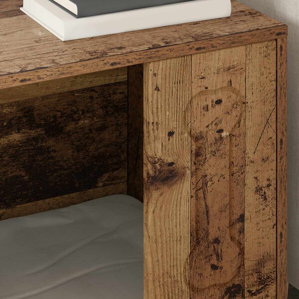 vidaXL Cuccia per cani Legno vecchio 44 x 42 x 49 cm Legno multistrato