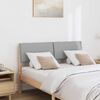 vidaXL Testiera imbottita Grigio chiaro 120 cm Pino massello