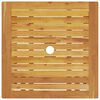 vidaXL Set Bistro Pieghevole 3 pcs Marrone legno massello di acacia