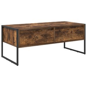 vidaXL Tavolino da salotto Quercia Fumosa 100 x 46 x 40 cm