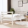 vidaXL Giroletto Bianco 75x190 cm Small Single in Legno Massello