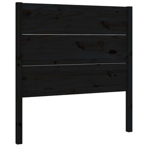 vidaXL Testiera per Letto Nera 96x4x100 cm in Legno Massello di Pino