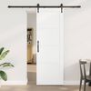 vidaXL Porta scorrevole ORKDAL Bianco e Nero 73,5 x 211 cm