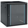 vidaXL Armadietto di Rete a Parete 12U da 19" IP20 600x600x640 mm