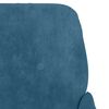 vidaXL Poltrona Blu 62x79x79 cm Velluto