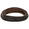 vidaXL Cinturino in pelle Marrone Scuro 200 x 0,3 cm Pelle