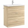 vidaXL Set di mobili per il bagno Rovere Sonoma 81 x 40 x 84,5 cm