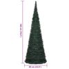 vidaXL Albero di Natale Artificiale Apribile Preilluminato Verde 180cm