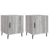 vidaXL Comodini 2 pz Grigio Sonoma 40x40x50 cm in Legno Multistrato