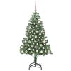 vidaXL Albero di Natale con 300 LED con supporto Verde 180 cm PVC
