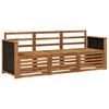 vidaXL Set divani 3 pcs Legno di Acacia Massello