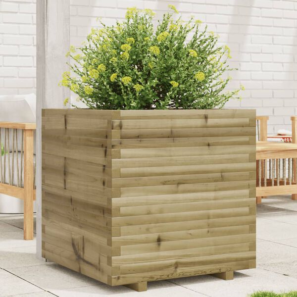 vidaXL Fioriera da Giardino 70x70x72 cm in Legno di Pino Impregnato