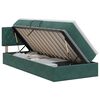 vidaXL Letto con Contenitore Verde Scuro 90 x 200 cm Velluto