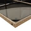 vidaXL Set Pranzo da Giardino 11 pz con Cuscini Beige Misto Polyrattan