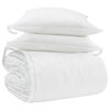 vidaXL Set di Piumoni con cuscino 3 pz Bianco Piuma d'anatra