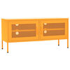 vidaXL Mobile TV Giallo Senape 105x35x50 cm in Acciaio