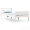 vidaXL Giroletto Bianco in Legno Massello 90x200 cm