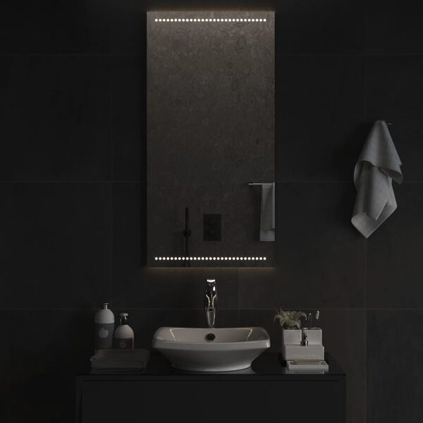 vidaXL Specchio da Bagno con Luci LED 50x100 cm