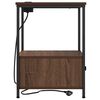 vidaXL Armadio da Notte con cassetto Rovere Marrone 42 x 41 x 56 cm