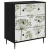 vidaXL Cassettiera GOTHA Stampa di albero verde 66 x 36,5 x 76 cm