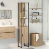 vidaXL Mobile da Bagno Sonoma 33 x 33 x 185,5 cm Legno multistrato
