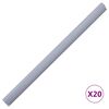 vidaXL Recinzione Frangivento da Giardino PVC 35x0,19m Grigio Chiaro
