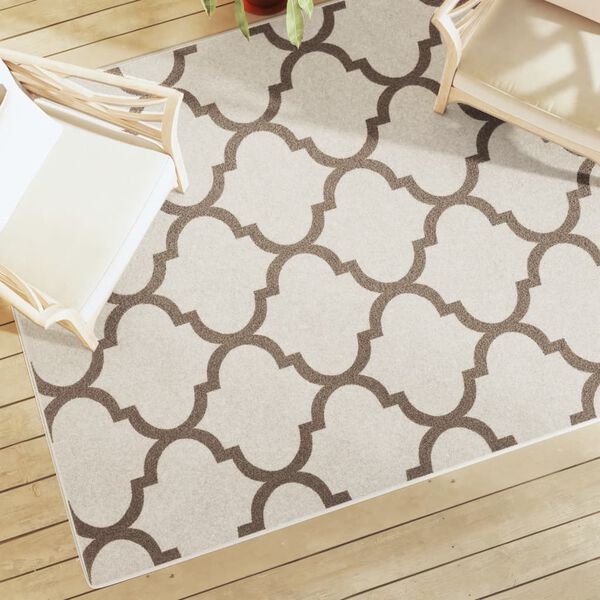 vidaXL Tappeto a Pelo Corto Multicolore 160x230 cm Interni/Esterni