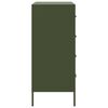 vidaXL Credenza Verde Oliva 68x39x89 cm in Acciaio