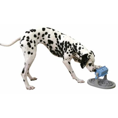 Kerbl Distributore Cibo per Cani a Rullo Anti-Soffocamento Blu Grigio