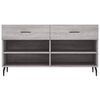 vidaXL Panca Porta Scarpe Grigio Sonoma 102x35x55 cm Legno Multistrato