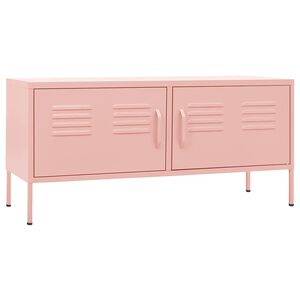 vidaXL Mobile TV Rosa 105x35x50 cm in Acciaio