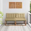 vidaXL 2 Pezzo Divano centrale per esterno Legno di Acacia Massello