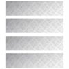 vidaXL Gradini per Scale 4 pz 80 x 20 cm Argento Alluminio