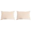 vidaXL Cuscino 2 pz 60 x 80 cm Tutte le stagioni Fibra di Kapok Beige