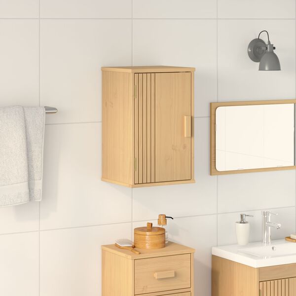 vidaXL Mobile da Bagno con lo scaffale Olden Marrone 35 x 30 x 55 cm