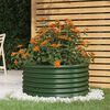 vidaXL Vaso da Giardino Acciaio Zincato 80x80x36 cm Verde