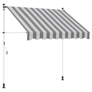 vidaXL Tenda retrattile manuale Antracite e Bianco 300 cm