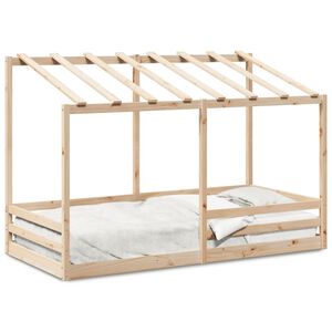 vidaXL Letto per Bambini con Tetto 100x200 cm Legno Massello di Pino