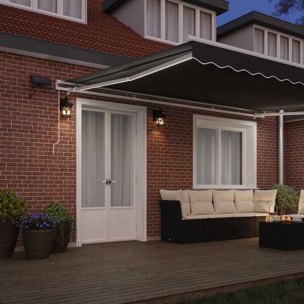 vidaXL Tenda da Sole con Bianco 4,5 × 3 m Metallo