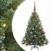 vidaXL Albero di Natale artificiale con 150 LED Verde 120 cm PE e PVC