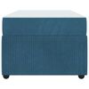 vidaXL Struttura letto con materasso Blu 80 x 200 cm Velluto