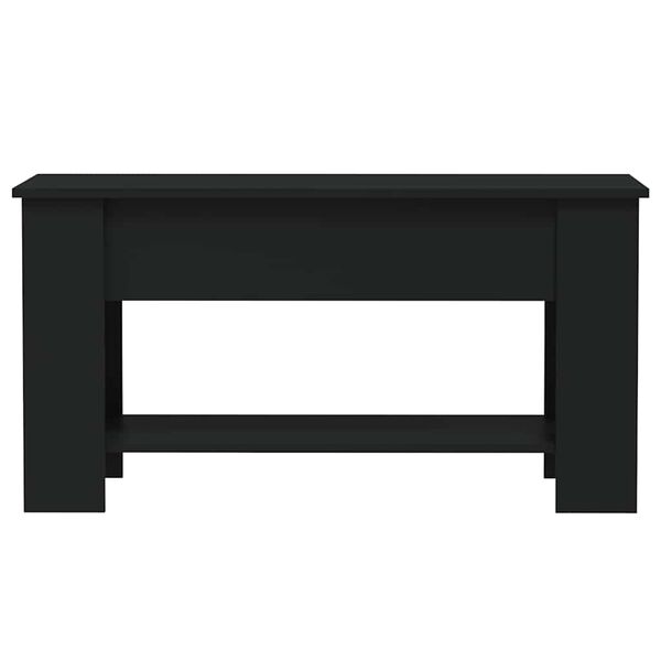 vidaXL Tavolino da Salotto Nero 101x49x52 cm in Legno Multistrato