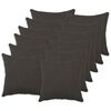 vidaXL Federa 12 pz HEERLEN Grigio Scuro 40 x 40 cm Boucl&eacute;