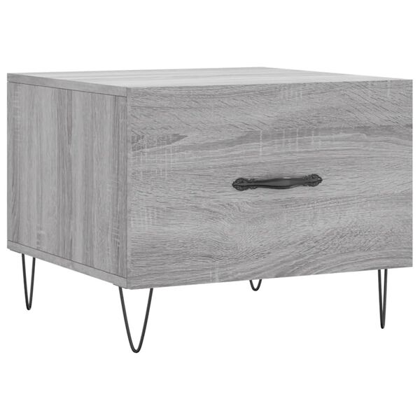 vidaXL Tavolino da Salotto Grigio Sonoma 50x50x40 cm Legno Multistrato