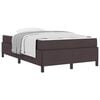 vidaXL Letto a molle Marrone Scuro 120 x 200 cm Tessuto