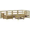 vidaXL Set Divani da Giardino 7 pz in Legno Impregnato di Pino